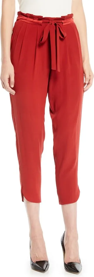 Allyn Drawstring-Waist Jogger Pants