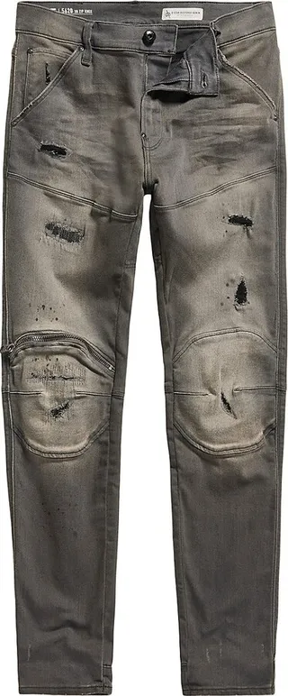 Zip Knee Skinny Jeans