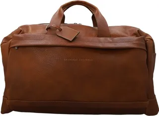 Brunello Cucinelli Logo-Embossed Zipped Holdall