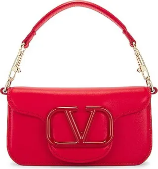 Valentino Garavani Loco Small Shoulder Bag in Red