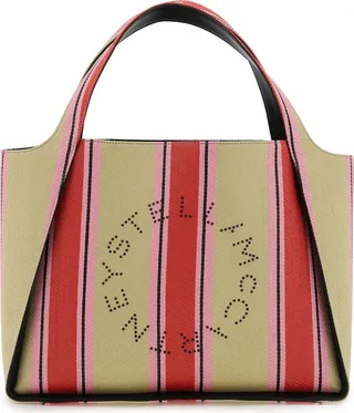 'stella Logo' Raffia Tote Bag