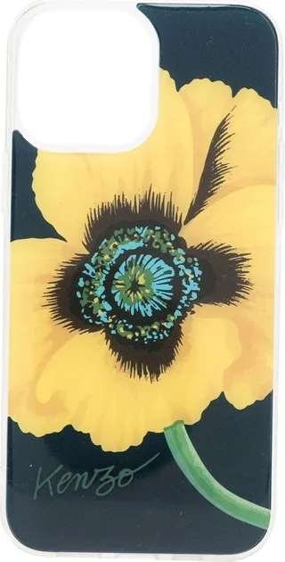Poppy-print iPhone 13 Max case