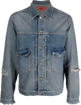 Ripped Denim Jacket
