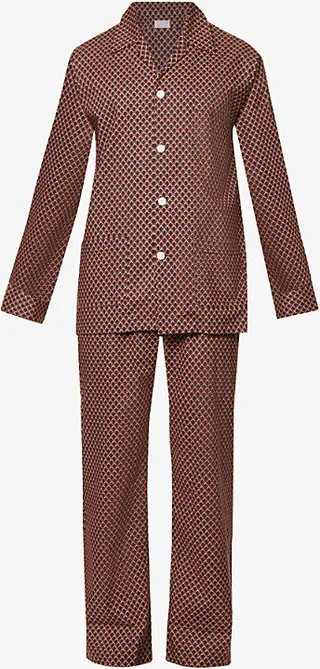 Mens Multi Elton John x Ledbury Geometric-print Cotton Pyjamas Xxl