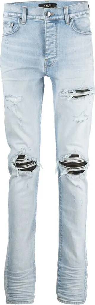 Distressed Slim-Fit Jeans