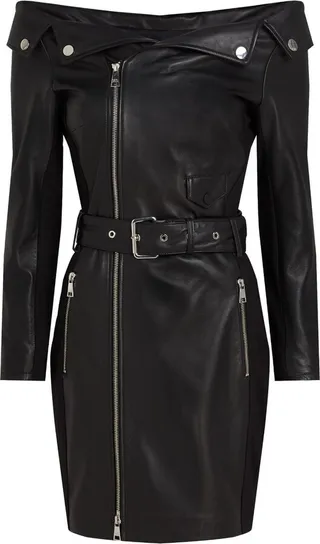 Leather Mini Dress