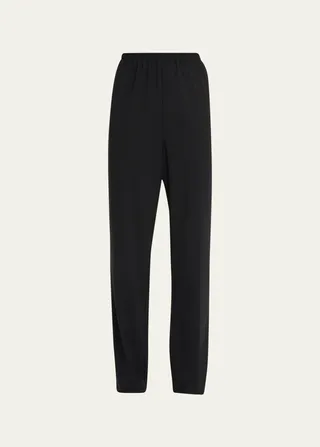 Mid-Rise Narrow-Leg Trousers