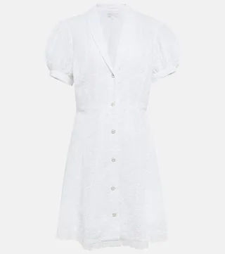 Bel buttoned cotton minidress