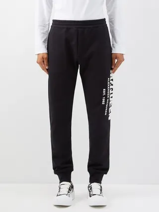 Graffiti-logo Cotton-jersey Track Pants
