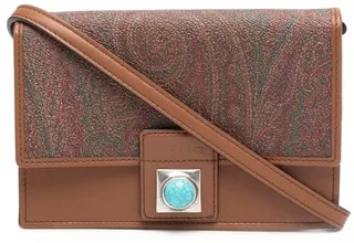 Crown Me paisley-print crossbody bag