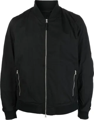 Stretch-Cotton Bomber Jacket