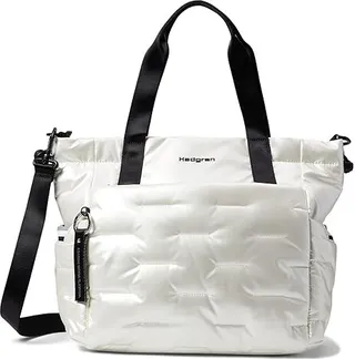Hedgren Puffer - Tote Bag (Pearly White) Handbags