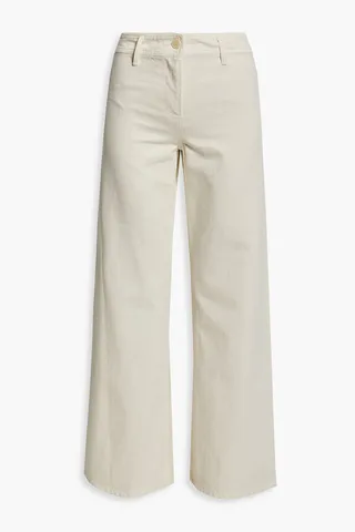 Megan cotton wide-leg pants