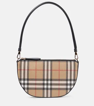 Olympia Pouch checked shoulder bag