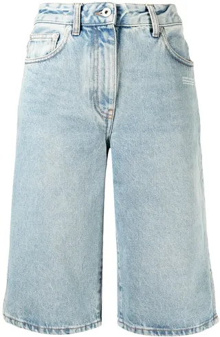Logo-Print Knee-Length Shorts