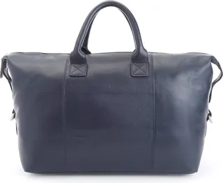 Personalized Leather Duffle Bag