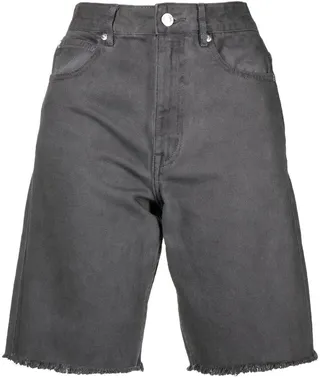 Knee-Length Denim Shorts