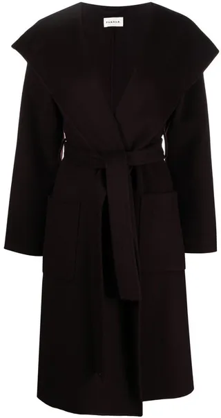 Leak wool midi coat