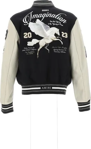 Amiri Logo Patch Bomber Jacket