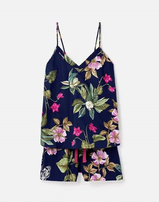 Starwell Cami Shorts Set in Navy Spring Foral