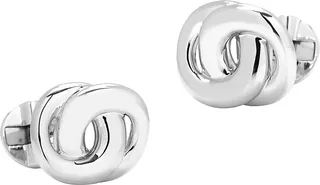 Modern Infinity Sterling Silver Cufflinks