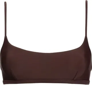 Crop darted bikini top