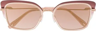 Tinted Butterfly-Frame Sunglasses