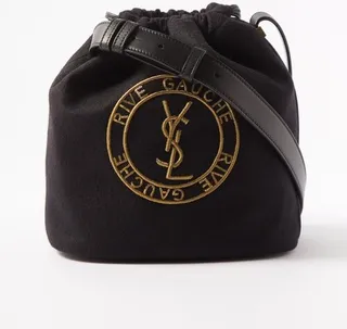 Rive Gauche Felted-wool Bucket Bag