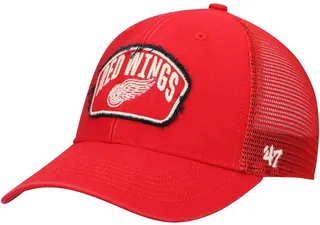 Men's '47 Red Detroit Red Wings Cledus Mvp Trucker Snapback Hat