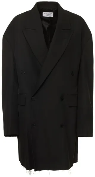 Oversize tailored wool coat