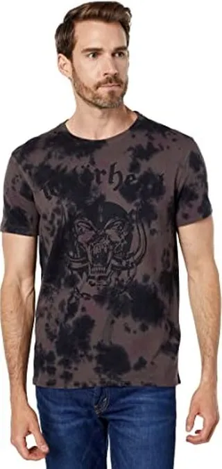 John Varvatos mens Crew Tee - Motorhead Lockup T Shirt