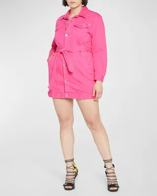 Mini Denim Jacket Dress