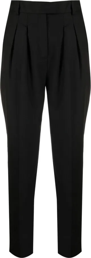 High-Rise Cropped Trousers