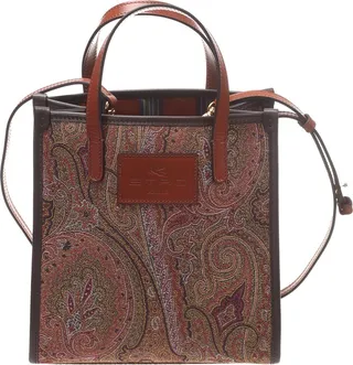 Small shopping bag made of jacquard fabric