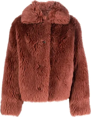 Long-Haired Woven Wool Jacket