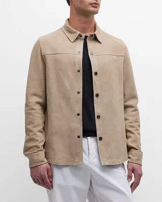 Men's Suede Overshirt