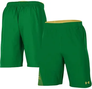Men's Under Armour Green Notre Dame Fighting Irish 2021 Sideline Woven Shorts