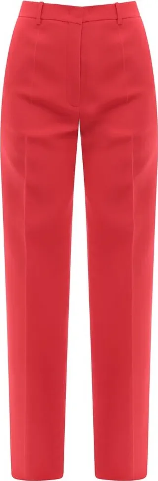 Valentino High Waist Straight Leg Tailored Pants