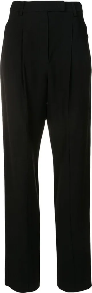 Window Crepe high-waisted trousers