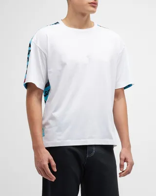 Men's Printed-Back Crew T-Shirt