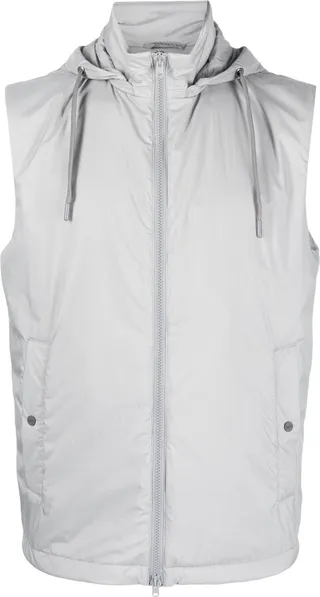 Zip-Up Drawstring Hooded Gilet