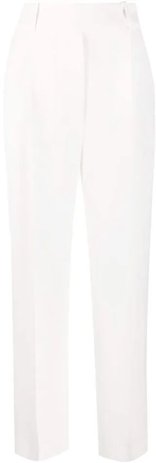 High-Rise Straight Trousers