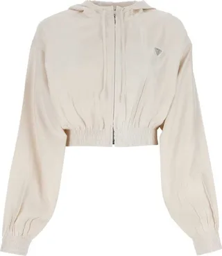Prada Zip-Up Hooded Jacket