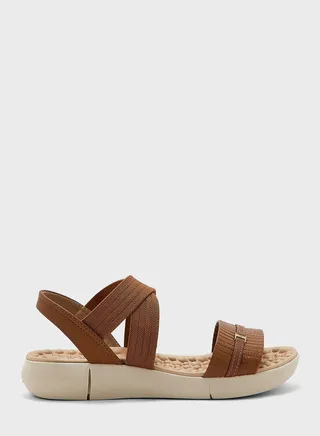 Yunzhee Ankle Strap Flat Sandals