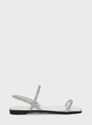 Embellished Double Strap Slingback Sandal