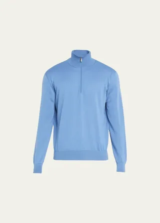 Men's Cashmere Half-Zip Sweater