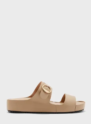 Double Strap Flat Sandals