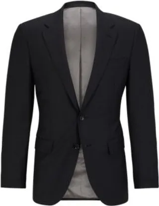 Single-breasted jacket in stretch wool