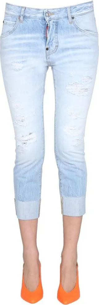 Dsquared2 Cool Girl Distressed Cropped Jeans