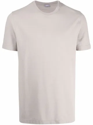 finished-edge cotton T-Shirt